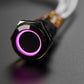 Rugged Latching Pushbutton in Black - RGB (16mm)