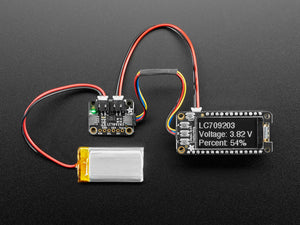 Adafruit LC709203F LiPoly / LiIon Fuel Gauge and Battery Monitor - STEMMA JST PH & QT / Qwiic