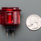 Arcade Button - 30mm Translucent Red
