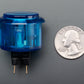 Arcade Button - 30mm Translucent Blue
