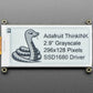 Adafruit 2.9" Grayscale eInk / ePaper Display FeatherWing - SSD1680