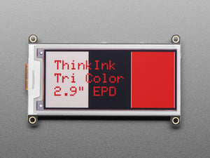 Adafruit 2.9" Tri-Color eInk / ePaper Display FeatherWing - IL0373 - Red Black White