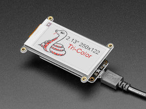 Adafruit 2.13" HD Tri-Color eInk ePaper Display FeatherWing - 250x122 RW Panel with SSD1680
