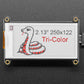 Adafruit 2.13" HD Tri-Color eInk ePaper Display FeatherWing - 250x122 RW Panel with SSD1680