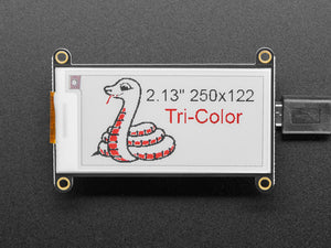 Adafruit 2.13" HD Tri-Color eInk ePaper Display FeatherWing - 250x122 RW Panel with SSD1680