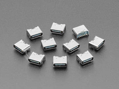 USB C SMT / THM Jack Connector - Power Only - Pack of 10