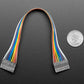 2.54mm 0.1" Pitch 9-pin Jumper Cable - 20cm Long