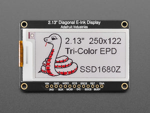 Adafruit 2.13" 250x122 Tri-Color eInk / ePaper Display with SRAM - SSD1680Z Chipset