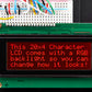 RGB Backlight Negative LCD 20x4 with Extras - RGB on Black