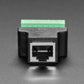 RJ-45 Terminal Block to Ethernet Socket Adapter
