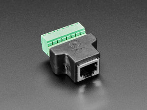 RJ-45 Terminal Block to Ethernet Socket Adapter