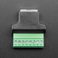 RJ-45 Terminal Block to Ethernet Socket Adapter