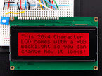 RGB Backlight Positive LCD 20x4 - Black on RGB