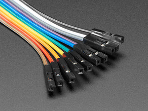 Premium Female/Male Extension Jumper Wires - 10 x 12" (300mm)