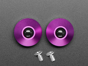 Purple Anodized Aluminum Bumper Feet - Pack of 2