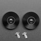 Black Anodized Aluminum Bumper Feet - Pack of 2