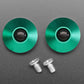 Green Anodized Aluminum Bumper Feet - Pack of 2