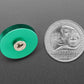 Green Anodized Aluminum Bumper Feet - Pack of 2