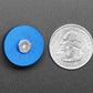Blue Anodized Aluminum Bumper Feet - Pack of 2
