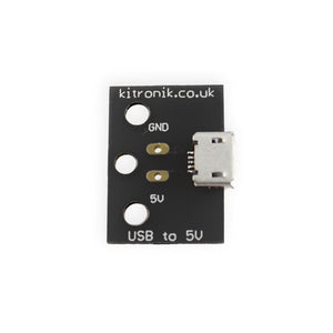 Kitronik Micro USB to 5V Breakout Board