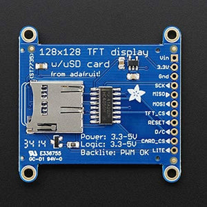 Adafruit 1.44 Color TFT LCD Display with MicroSD Card breakout