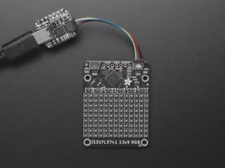 Adafruit IS31FL3741 13x9 PWM RGB LED Matrix Driver - STEMMA QT / Qwiic