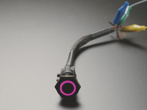 ChromaTek 19mm Rugged Latching Metal Pushbutton with NeoPixel