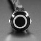 ChromaTek 19mm Rugged Momentary Metal Pushbutton with NeoPixel - 19-B-M-F1