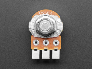 Alpha Single-Gang 16mm Right-angle PC Mount 250K Reverse Audio Potentiometer
