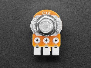 Alpha Single-Gang 16mm Right-angle PC Mount - 1K Reverse Audio Potentiometer