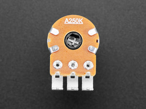 Alpha Dual-Gang 16mm Right-angle PC Mount 250K Audio Potentiometer