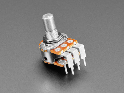 Alpha Dual-Gang 16mm Right-angle PC Mount 250K Audio Potentiometer