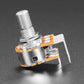 Alpha Dual-Gang 16mm Right-angle PC Mount 250K Audio Potentiometer