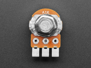Alpha Dual-Gang 16mm Right-Angle PC Mount 1K Audio Potentiometer