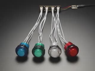 Adafruit LED Arcade Button 1x4 STEMMA QT I2C Breakout
