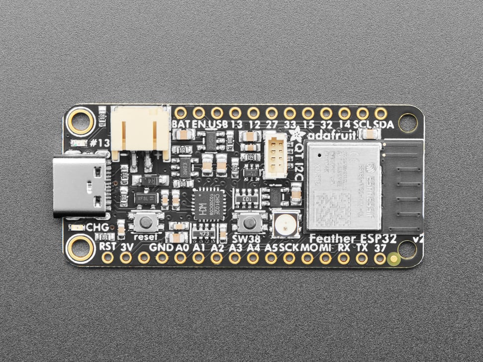 Adafruit ESP32 Feather V2 - 8MB Flash + 2 MB PSRAM - STEMMA QT