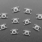 Reverse Mount Tactile Switch Buttons - 6mm Square - 10 Pack