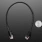 Skinny Ethernet LAN UTP CAT6 Cable - 3mm Diameter - 30cm Long