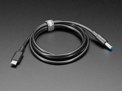 USB Type C 3.1 PD to 5.5mm Barrel Jack Cable - 15V 5A Output - 1.2m with E-Mark