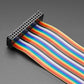 Rainbow 34-pin Dual Row IDC Floppy Ribbon Cable - 30cm