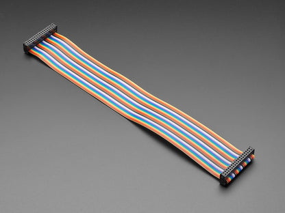 Rainbow 34-pin Dual Row IDC Floppy Ribbon Cable - 30cm