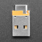 USB A Plug to USB C Jack Microadapter