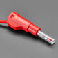 Retractable Stacking Banana Plug Cable - Red 0.5 Meter