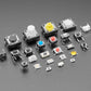 Tactile Switch Assortment - 25 Different Buttons - 10 pcs each