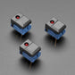 Step Switch with LED - Three Pack of Black with Red LED - PB86