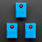 Step Switch with LED - Three Pack of Blue Plastic with Red LED - PB86-A1
