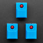 Step Switch with LED - Three Pack of Blue Plastic with Red LED - PB86-A1