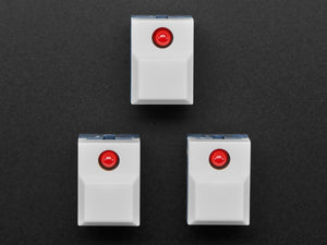 Step Switch with LED - Three Pack of White with Red LED - PB86