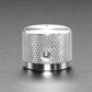 Anodized Aluminum Machined Knob - Silver - 20mm Diameter