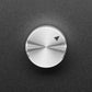 Anodized Aluminum Machined Knob - Silver - 20mm Diameter